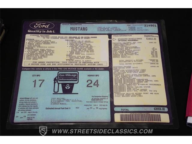 1993 Ford Mustang (CC-2076397) for sale in Concord, North Carolina