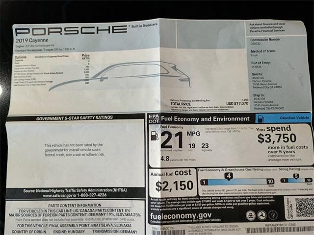 2019 Porsche Cayenne (CC-2070675) for sale in Boca Raton, Florida