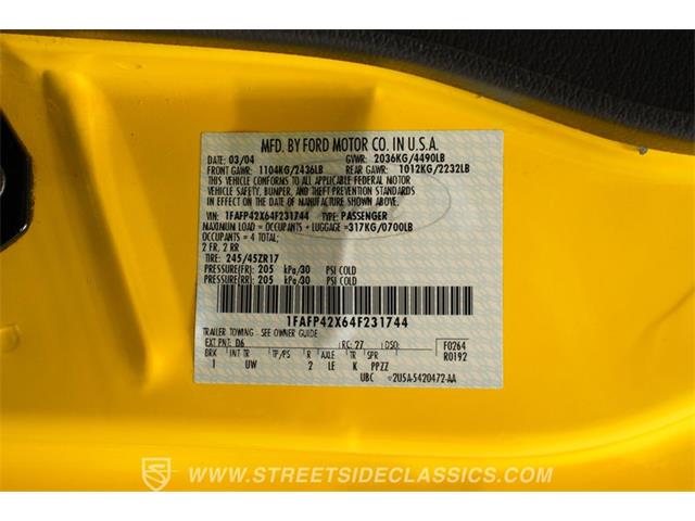 2004 Ford Mustang (CC-2078110) for sale in Concord, North Carolina
