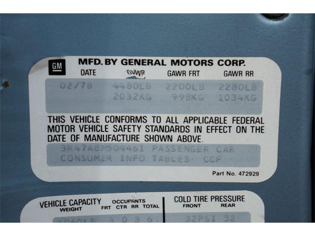 1978 Oldsmobile Cutlass Supreme (CC-2078235) for sale in Ramsey, Minnesota