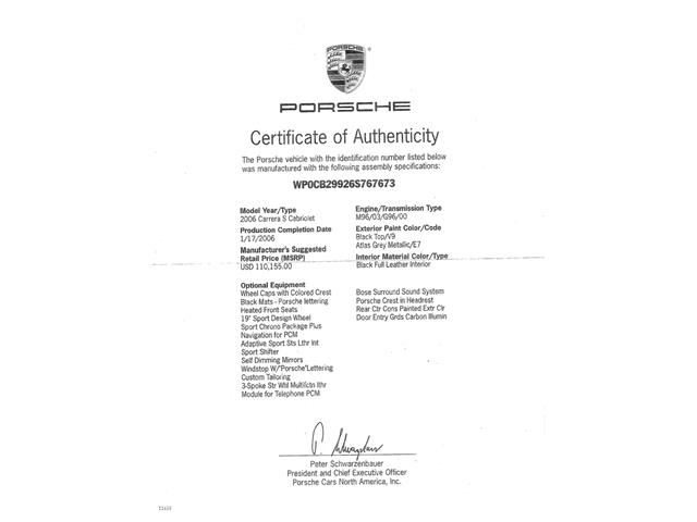 2006 Porsche 911 Carrera S (CC-2078334) for sale in Costa Mesa, California