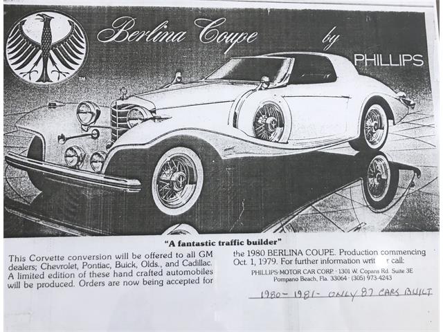 1982 Phillips Berlina (CC-2078404) for sale in Sandusky, Ohio