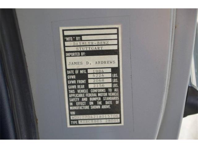 1984 Mercedes-Benz 280SL (CC-2078798) for sale in Cadillac, Michigan