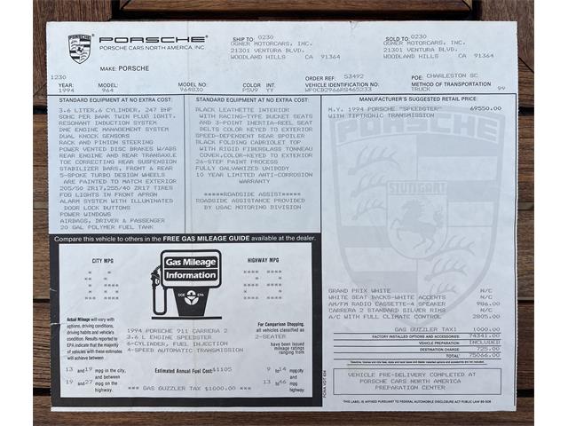 1994 Porsche 911 Speedster (CC-2078875) for sale in San Diego, California