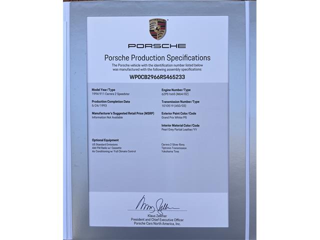 1994 Porsche 911 Speedster (CC-2078875) for sale in San Diego, California