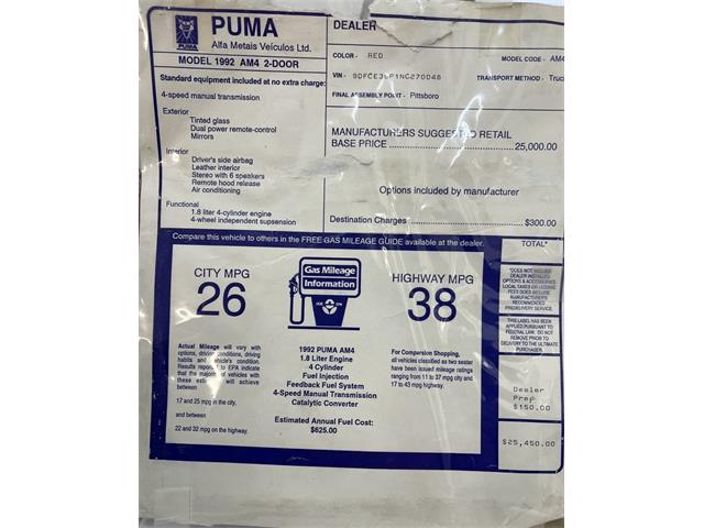1992 Puma AM4 (CC-2070916) for sale in Morgantown, Pennsylvania