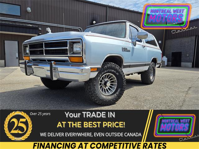 1988 Dodge Ramcharger (CC-2079289) for sale in Vaudreuil-Dorion, Quebec