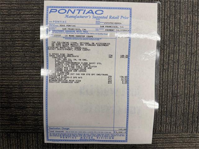 1965 Pontiac GTO (CC-2079531) for sale in Lenexa, Kansas