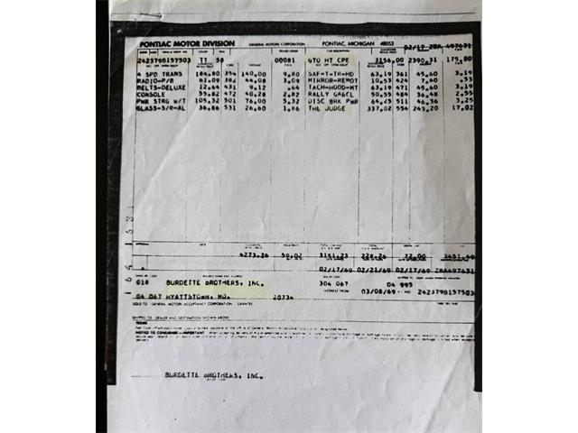 1969 Pontiac GTO (CC-2079576) for sale in Orrville, Ohio