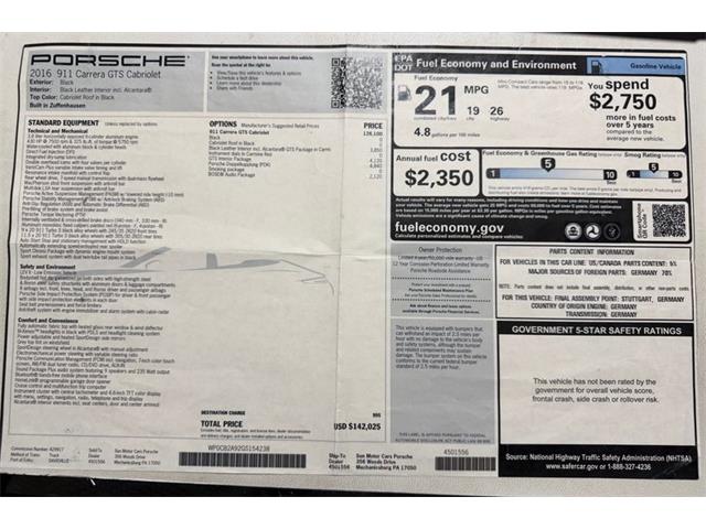2016 Porsche 911 (CC-2079581) for sale in Jacksonville, Florida