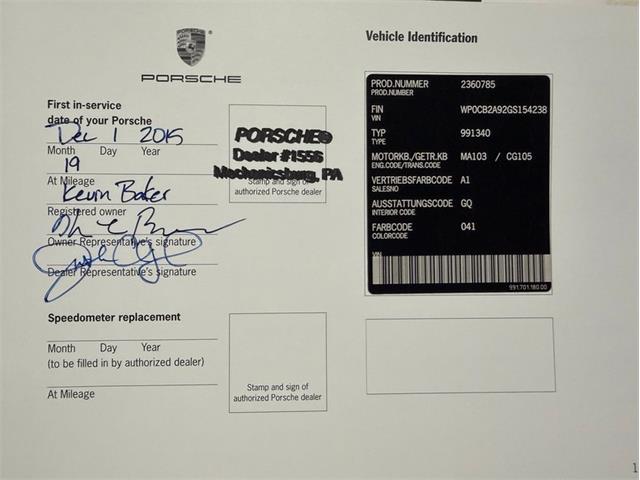 2016 Porsche 911 (CC-2079581) for sale in Jacksonville, Florida