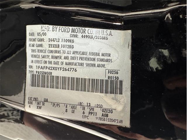 2000 Ford Mustang (CC-2079658) for sale in Morgantown, Pennsylvania