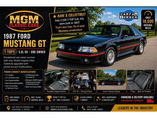 1987 Ford Mustang (CC-2079731) for sale in Addison, Illinois