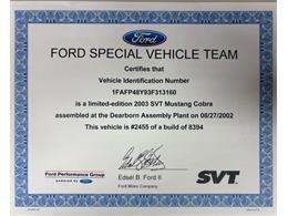2003 Ford Mustang (CC-2081152) for sale in Fort Worth, Texas