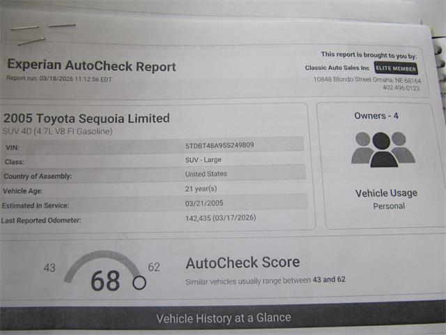 2005 Toyota Sequoia (CC-2081167) for sale in Omaha, Nebraska
