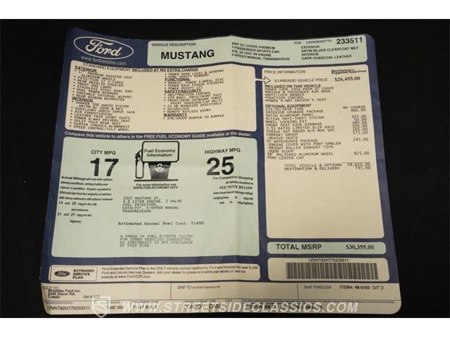 2007 Ford Mustang (CC-2081265) for sale in Concord, North Carolina