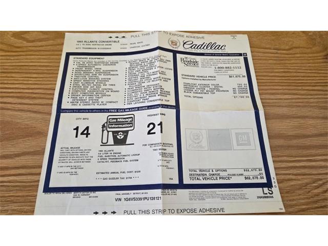 1993 Cadillac Allante (CC-2081456) for sale in Mankato, Minnesota