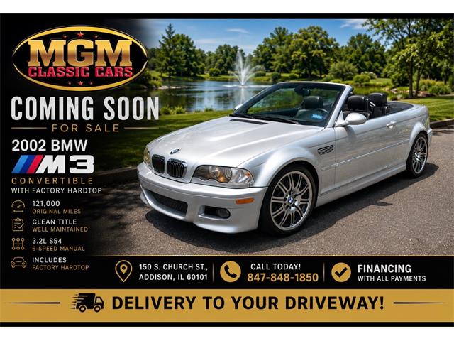 2002 BMW M3 (CC-2081473) for sale in Addison, Illinois
