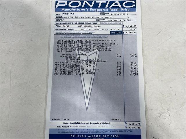 1970 Pontiac GTO (CC-2081549) for sale in Depew, New York