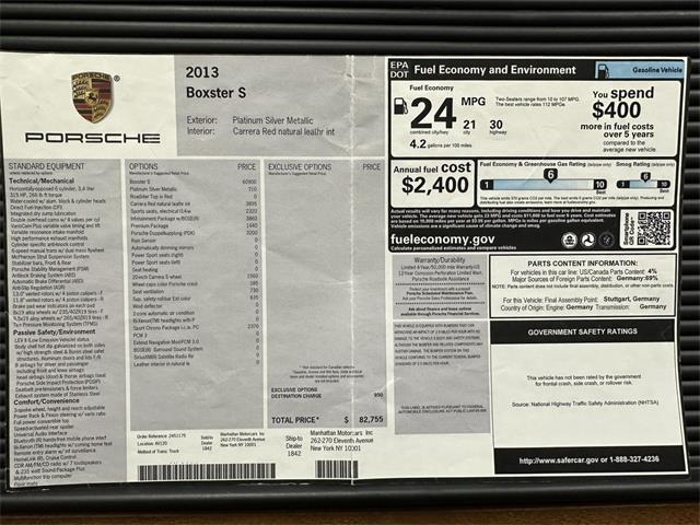 2013 Porsche Boxster (CC-2080158) for sale in Huntington Station, New York
