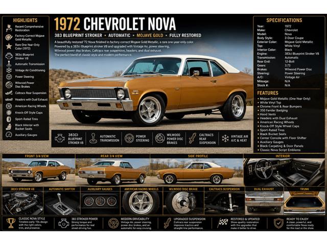 1972 Chevrolet Nova (CC-2081681) for sale in Marietta, Georgia