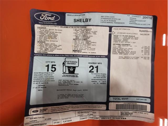 2007 Ford Shelby GT500  (CC-2081713) for sale in Bristol, Pennsylvania
