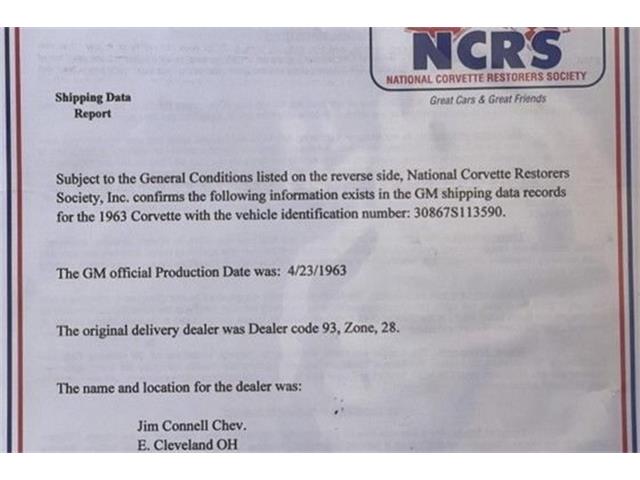 1963 Chevrolet Corvette (CC-2082060) for sale in Irvine, California
