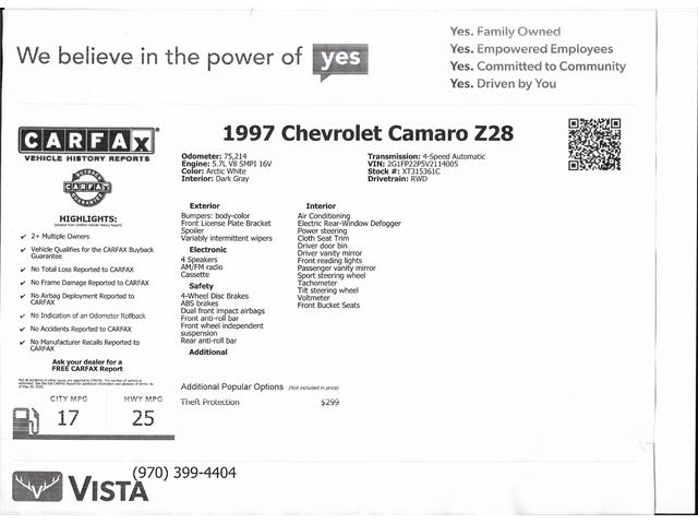 1997 Chevrolet Camaro (CC-2082109) for sale in CLIFTON, Colorado
