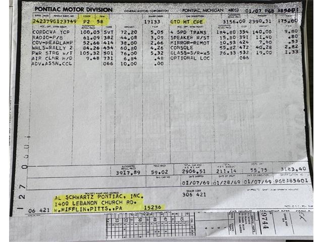 1969 Pontiac GTO (CC-2080221) for sale in Orrville, Ohio