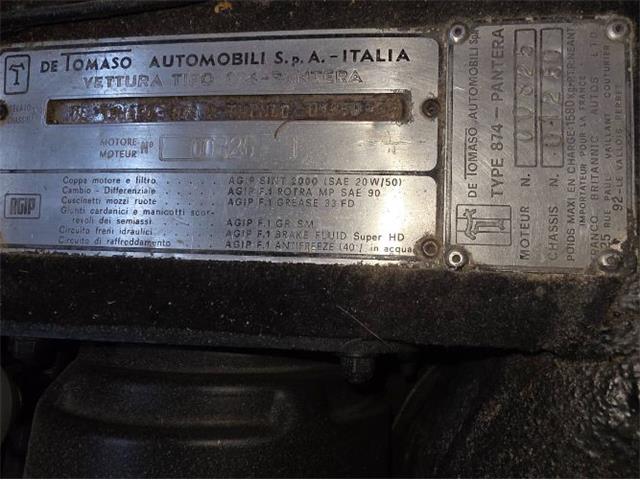 1971 De Tomaso Pantera (CC-2082638) for sale in Cadillac, Michigan