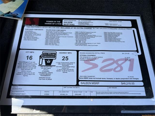 2002 Ford Mustang (CC-2082873) for sale in Statesville, North Carolina