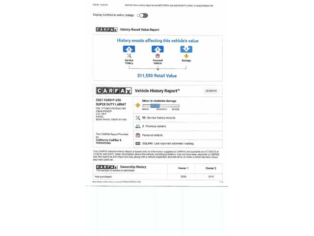 2007 Ford Super Duty (CC-2082927) for sale in Woodland Hills, California