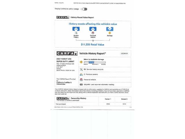 2007 Ford Super Duty (CC-2082927) for sale in Woodland Hills, California
