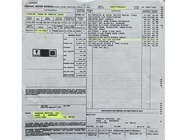 1977 Pontiac Firebird Trans Am SE (CC-2083077) for sale in Lincoln, Nebraska