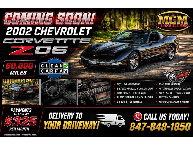 2002 Chevrolet Corvette (CC-2083498) for sale in Addison, Illinois