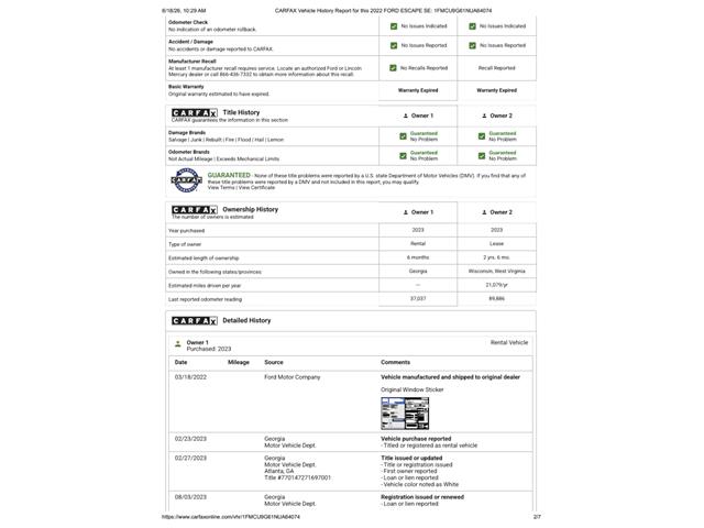 2022 Ford Escape (CC-2083575) for sale in Ramsey, Minnesota