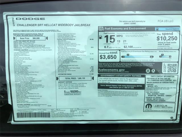 2023 Dodge Challenger SRT Hellcat (CC-2083668) for sale in Mill Hall, Pennsylvania