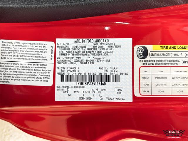 2008 Ford Shelby GT500  (CC-2083677) for sale in Glen Ellyn, Illinois