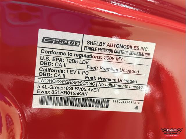 2008 Ford Shelby GT500  (CC-2083677) for sale in Glen Ellyn, Illinois
