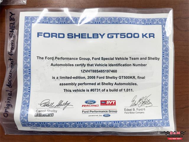 2008 Ford Shelby GT500  (CC-2083677) for sale in Glen Ellyn, Illinois