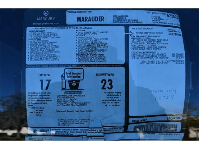 2003 Mercury Marauder (CC-2080372) for sale in Greensboro, North Carolina