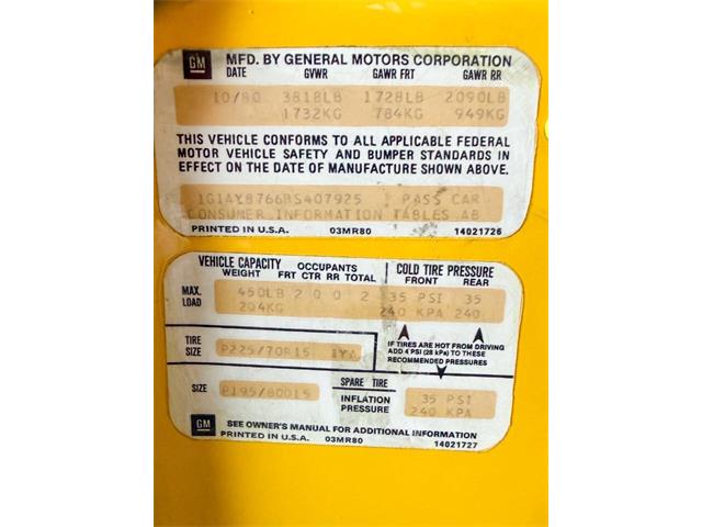 1981 Chevrolet Corvette (CC-2083746) for sale in Washington, Michigan