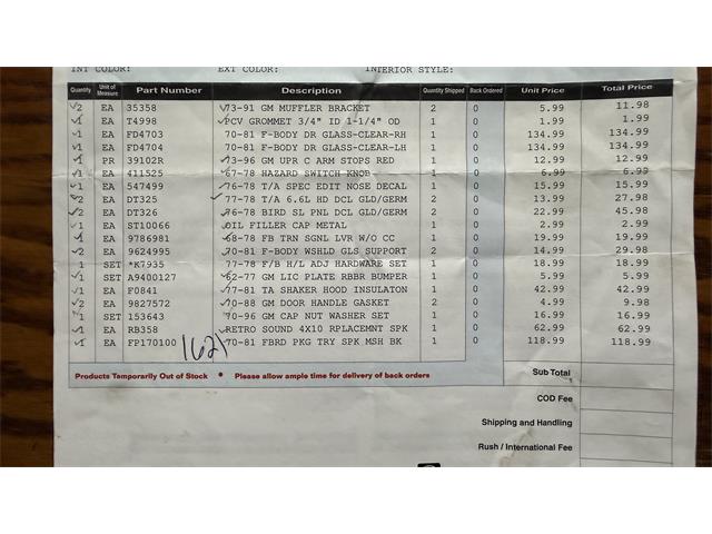 1978 Pontiac Firebird Trans Am (CC-2084047) for sale in Milford, Ohio