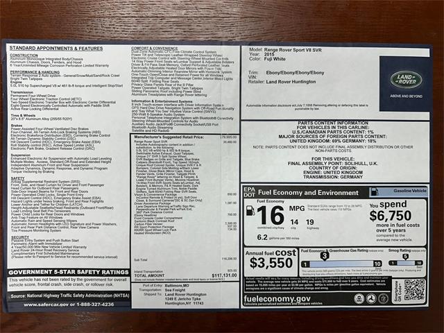 2015 Land Rover Range Rover Sport (CC-2084553) for sale in Huntington Station, New York