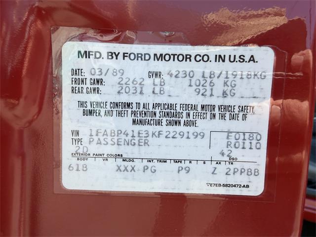 1989 Ford Mustang LX (CC-2084676) for sale in Marshall, Virginia