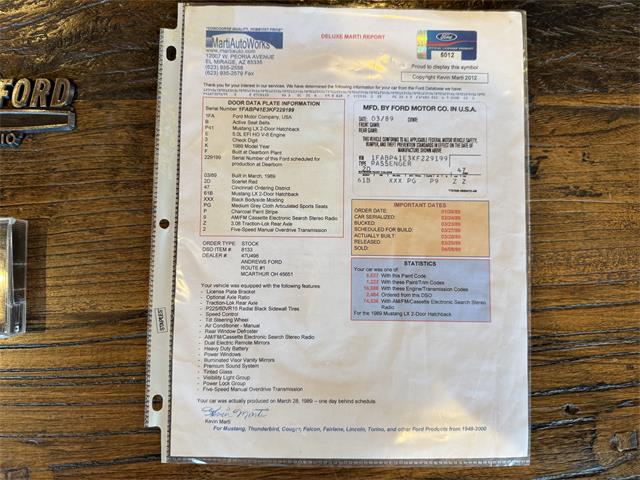 1989 Ford Mustang LX (CC-2084676) for sale in Marshall, Virginia