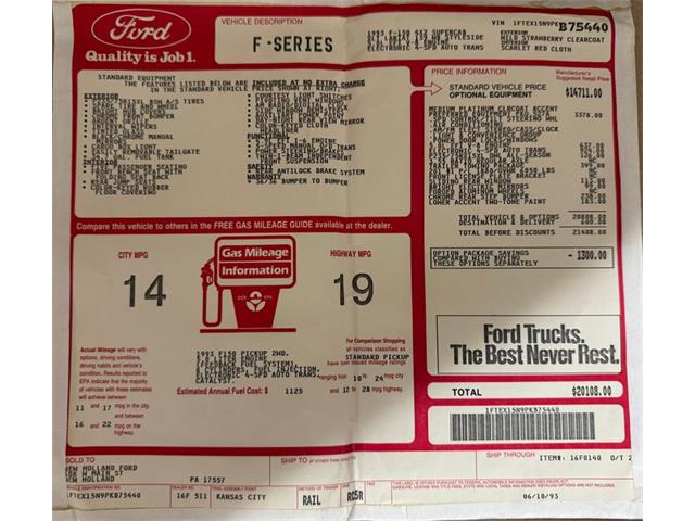 1993 Ford F150 (CC-2084690) for sale in Morgantown, Pennsylvania