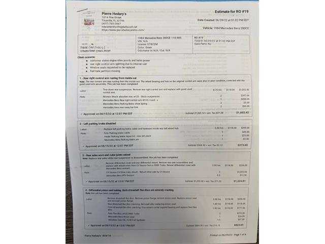 1982 Mercedes-Benz 280CE (CC-2084803) for sale in Sarasota, Florida