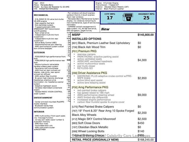 2013 Mercedes-Benz SL-Class (CC-2085178) for sale in Las Vegas, Nevada