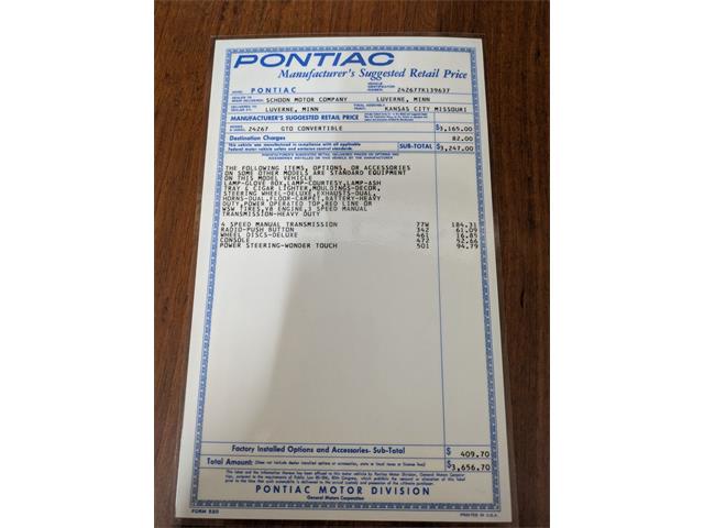 1967 Pontiac GTO (CC-2085339) for sale in Mankato, Minnesota